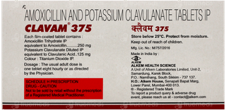 Clavam 375 Tablet 10